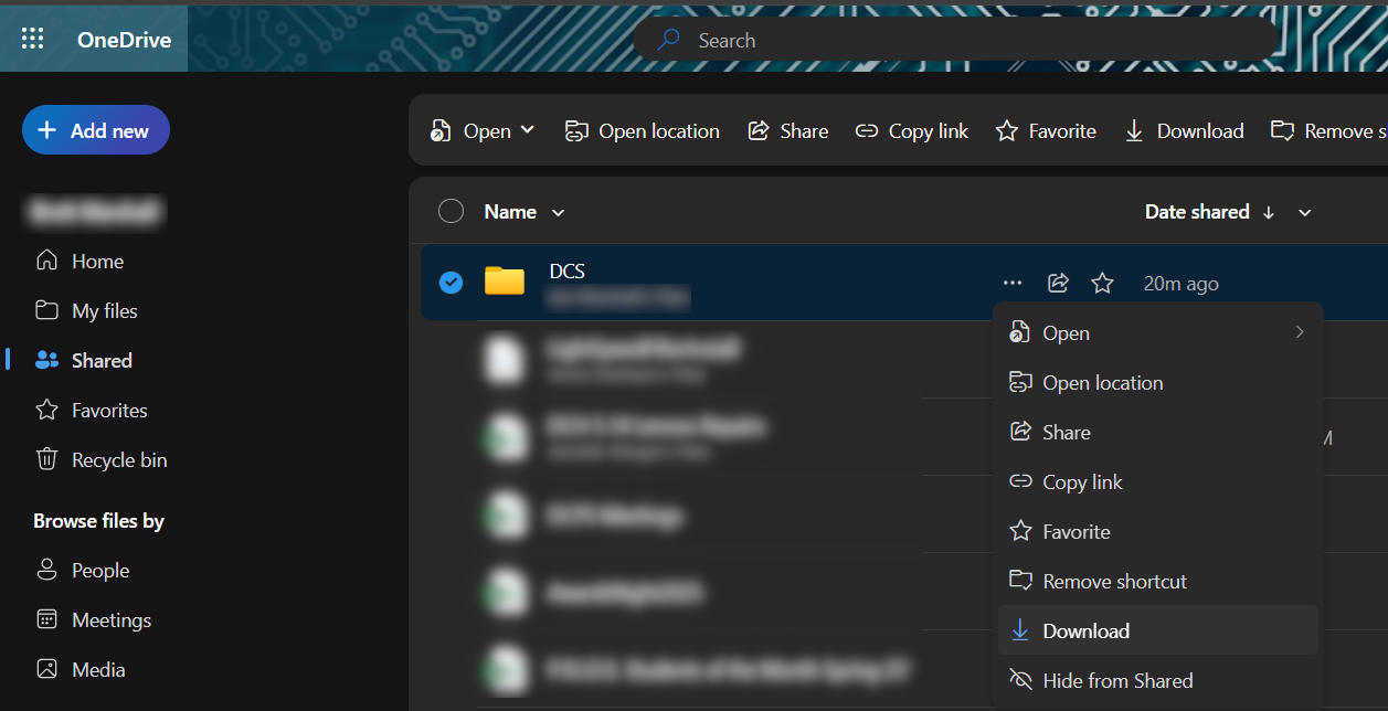 OneDrive Shared